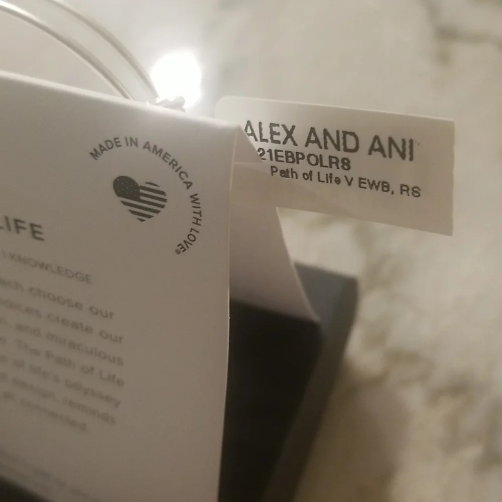 ALEX AND ANI Path of Life Silver Bangle Bracelet NWT